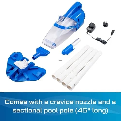 POOL BLASTER Centennial Cordless Pool Vacuum for Above Ground Pool w/Pole | Battery-Powered, Handheld, XL Debris Chamber thumbnail 7