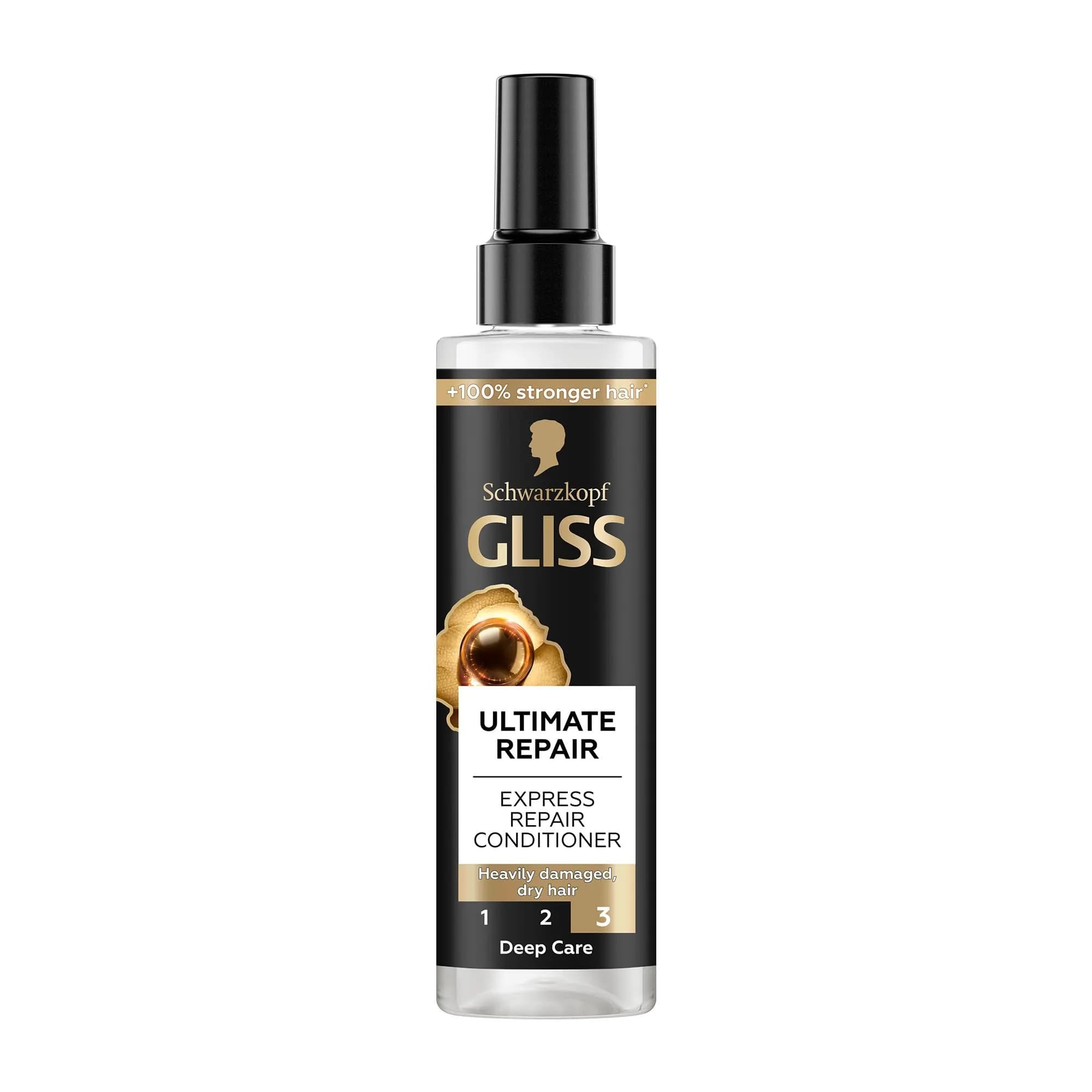 Gliss Kur Ultimate Repair Express Regenerating Conditioner Spray 200ml (6.76 Fl Oz) | Repairs Damaged Hair - main product image