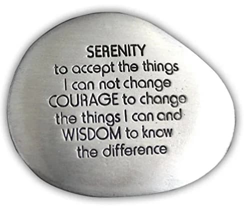 Cathedral Art Serenity Prayer Soothing Stone 3.81cm (1.5-inch) | Engraved Rock with Inspirational Words thumbnail 1