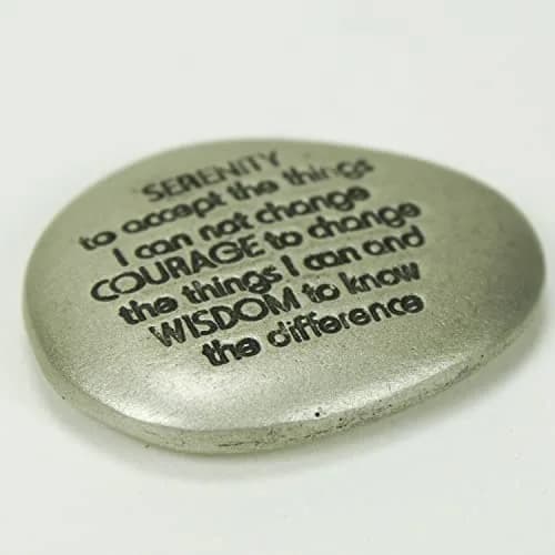 Cathedral Art Serenity Prayer Soothing Stone 3.81cm (1.5-inch) | Engraved Rock with Inspirational Words thumbnail 2