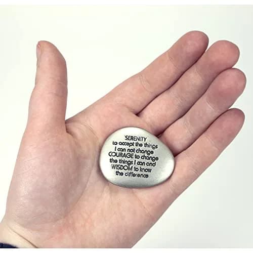 Cathedral Art Serenity Prayer Soothing Stone 3.81cm (1.5-inch) | Engraved Rock with Inspirational Words thumbnail 3