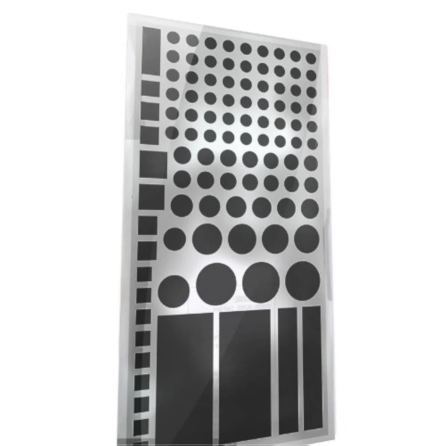 LIGHT DIMS Original Strength LED Light Dimming Shapes 50-80% Black (1 Sheet)