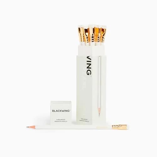 Blackwing Pearl Pencils, Balanced Japanese Graphite, White, 12 Count | Smooth Writing Instrument for Students & Professionals thumbnail 1