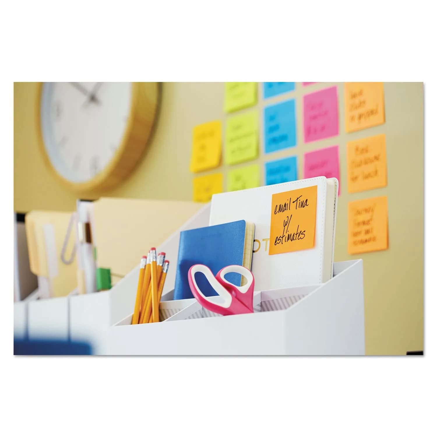 Post-it Super Sticky Notes 3 x 3 in Neon Fizz 24 Pads (70 Sheets/Pad) | 2X Sticking Power - view 2