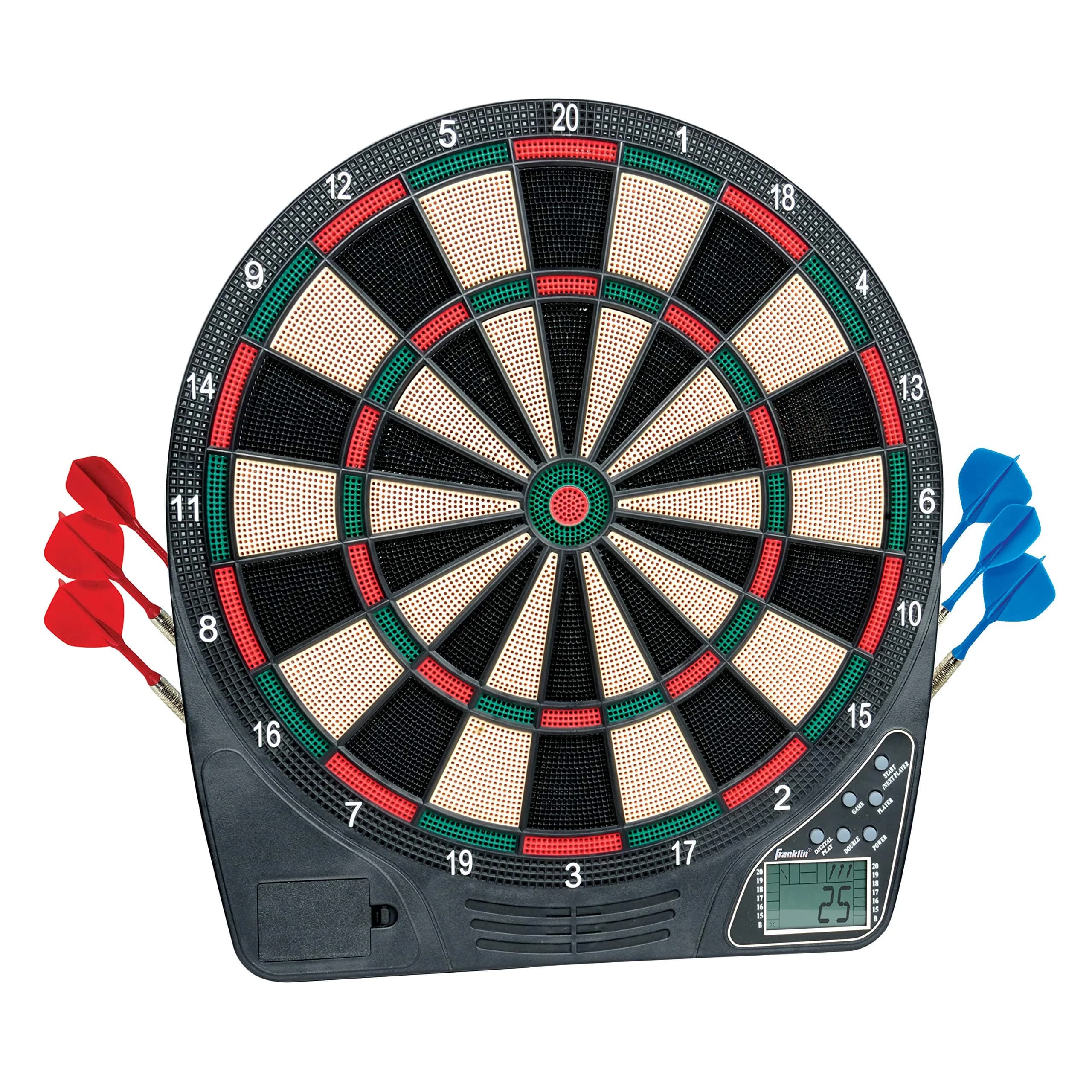 Franklin Sports FS6000 Electronic Dartboard 15" | 28 Games, Soft Tip for Kids & Adults — Dartboard