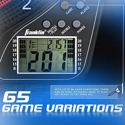 Franklin Sports FS1500 Electronic Dartboard 15" | 65 Game Variations for All Ages thumbnail 4