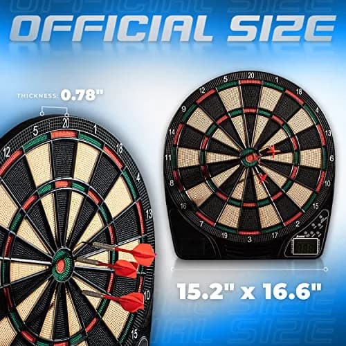 Franklin Sports FS1500 Electronic Dartboard 15" | 65 Game Variations for All Ages thumbnail 2