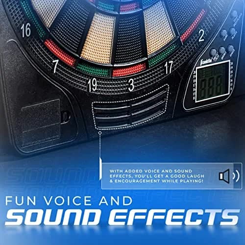 Franklin Sports FS1500 Electronic Dartboard 15" | 65 Game Variations for All Ages thumbnail 3