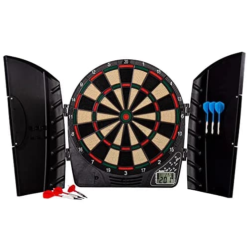 Franklin Sports Electronic Dart Board Set + Cabinet - FS3000 | 15.5" Soft Tip Darts for Family & Game Room thumbnail 1