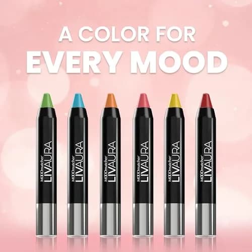 MOODmatcher LIVAURA Long Lasting Twist Stick Lipstick – Color Changing Moisturizing Cream Lipstick, Smudge Proof, Easy to Apply, Made in USA (Red) thumbnail 8