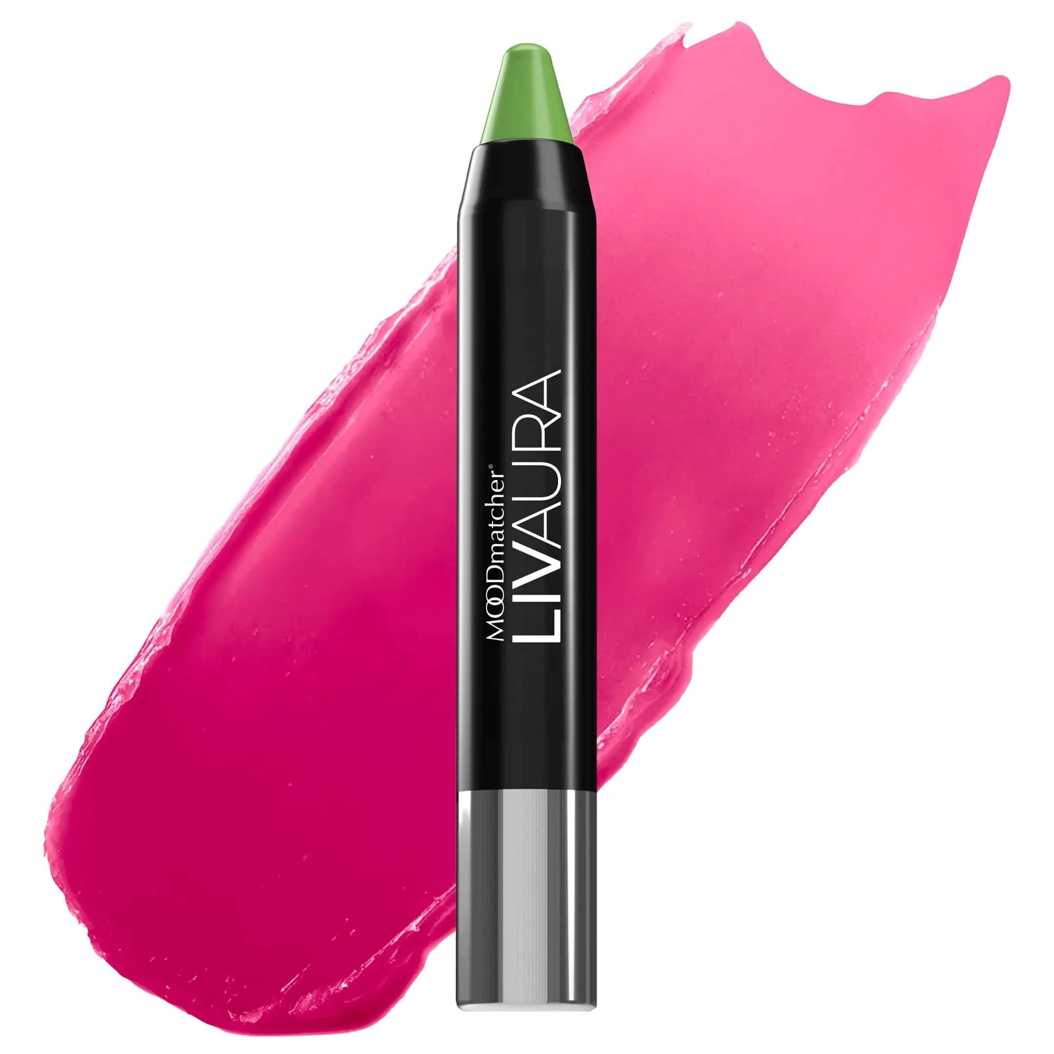 MOODmatcher LIVAURA Long Lasting Twist Stick Lipstick – Color Changing Moisturizing Cream Lipstick, Smudge Proof, Easy to Apply, Made in USA (Red) — Green
