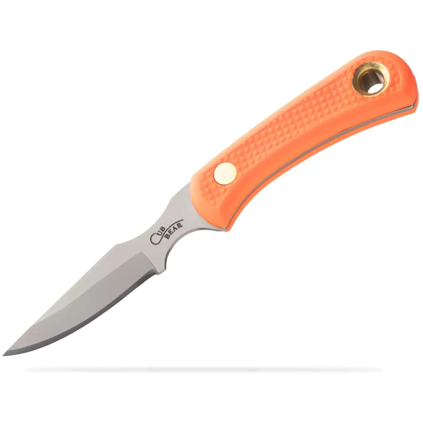 Knives Of Alaska Cub Bear Caping Knife, Orange | Fine Detail Hunting Tool with SureGrip Handle — Orange