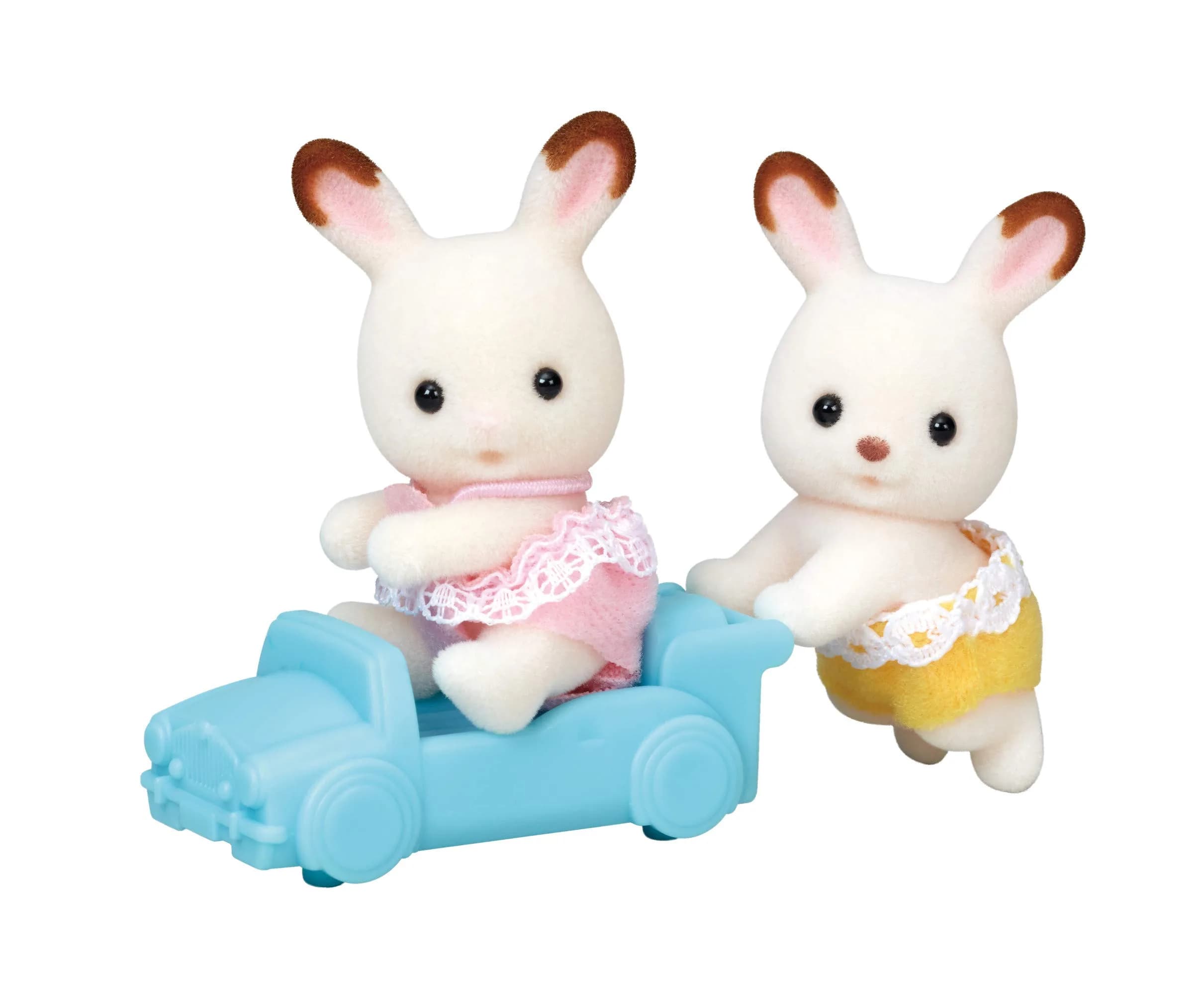 Calico Critters Fennec Fox Twins Collectible Dollhouse Dolls | Poseable Twin Figures for Kids 3+ — Hopscotch Rabbit
