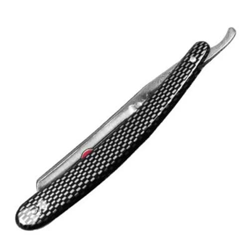 Gold Dollar Straight Razor 5/8 Blade with Faux Carbon Acrylic Handle | Classic Wet Shaving Tool thumbnail 3