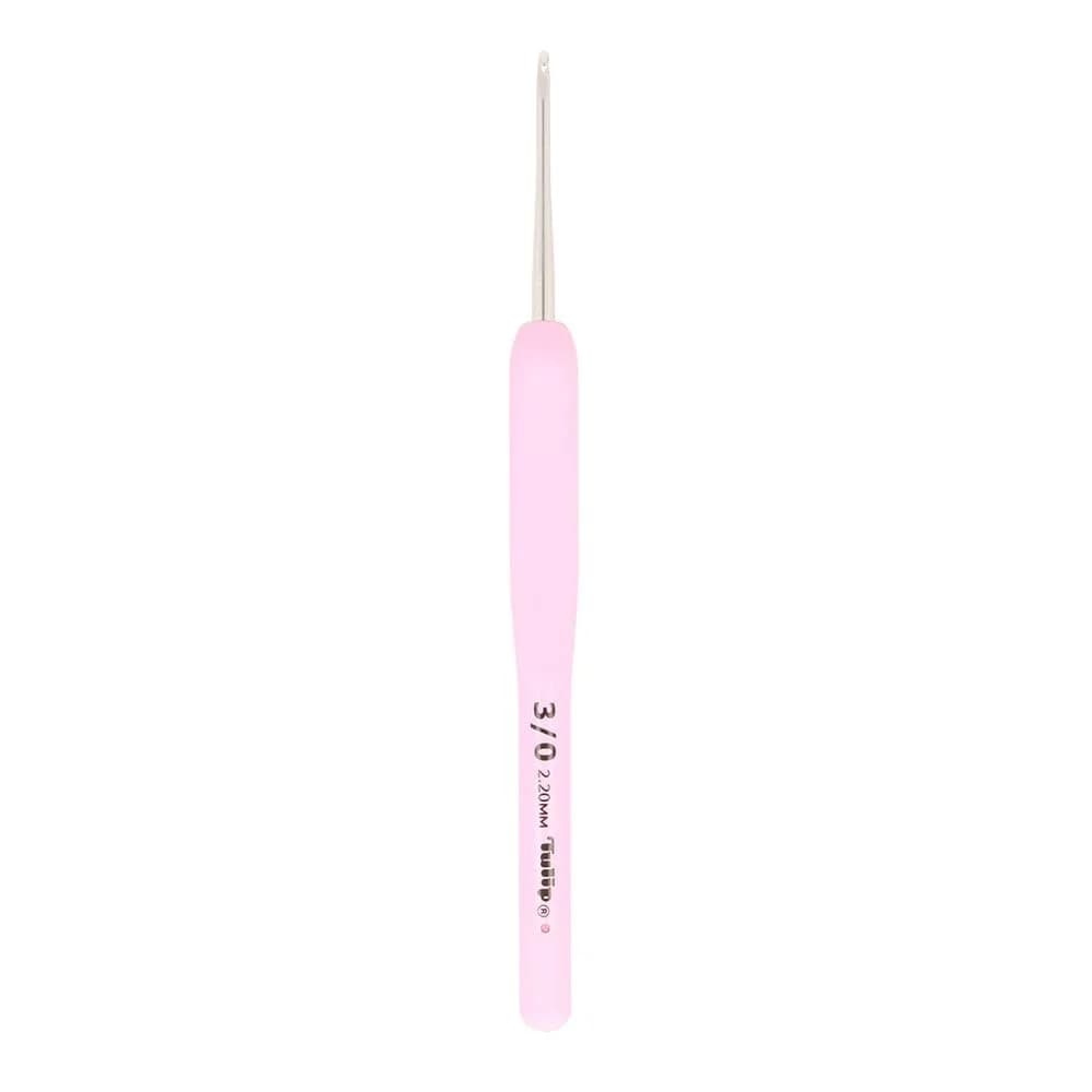 Tulip Company TER-004E Tulip Etimo Rose crochet hook 3/2.2mm | Silicone ergonomic handle for crochet in India - main product image