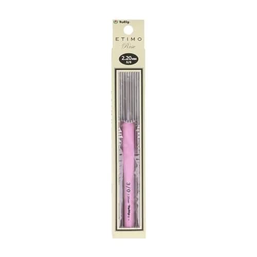 Tulip Company TER-004E Tulip Etimo Rose crochet hook 3/2.2mm | Silicone ergonomic handle for crochet in India thumbnail 4
