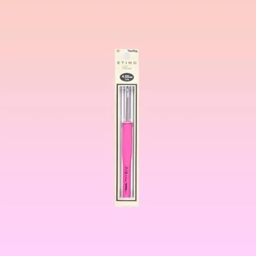 Tulip Company TER-004E Tulip Etimo Rose crochet hook 3/2.2mm | Silicone ergonomic handle for crochet in India thumbnail 6