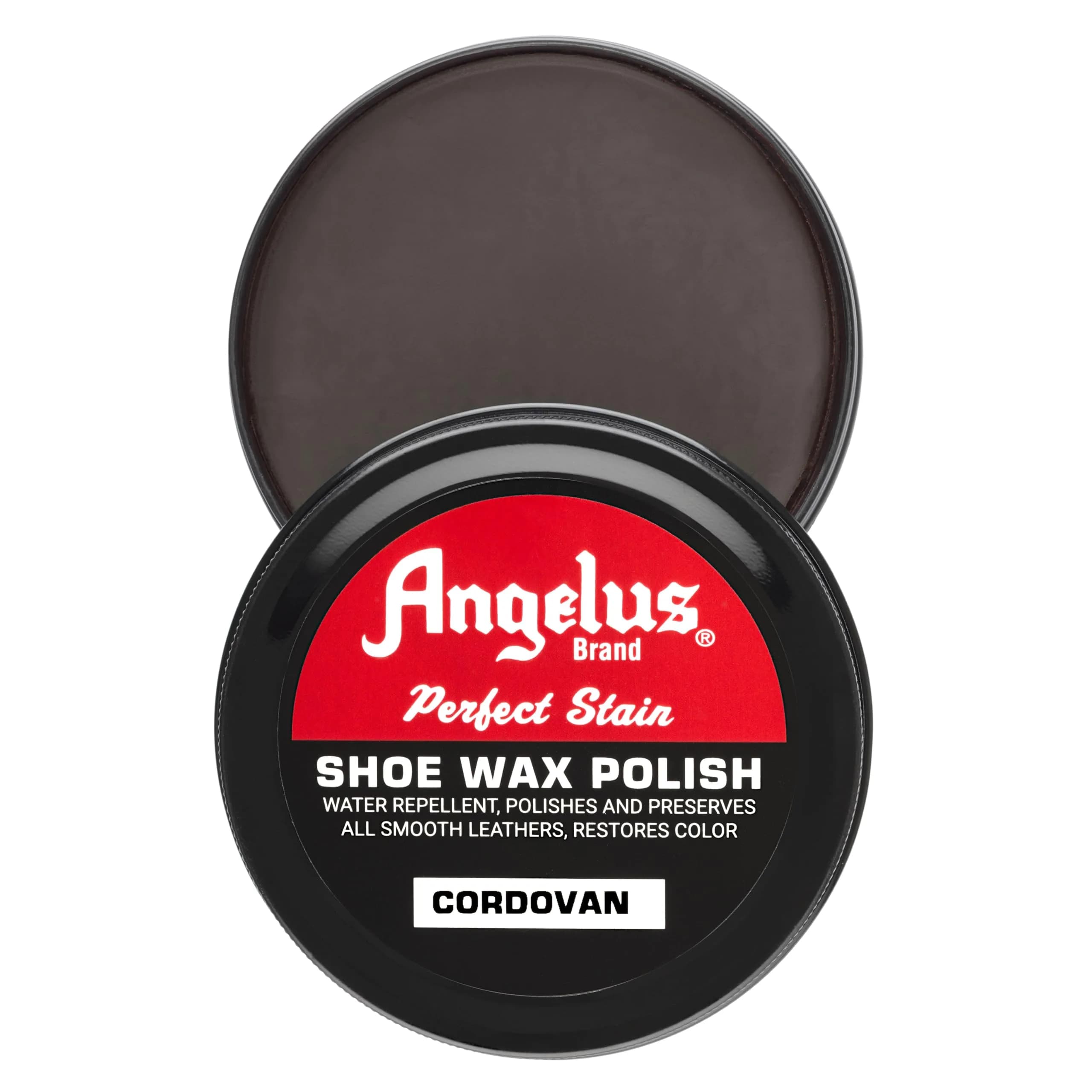 Angelus Shoe Wax Polish 3oz | Deep Leather Shine & Water-Repellent Protection