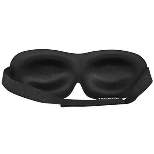 Travelon Sleep Mask with Domed Eye Cup Black | Deep REM Sleep Comfort (70-120 chars) thumbnail 2