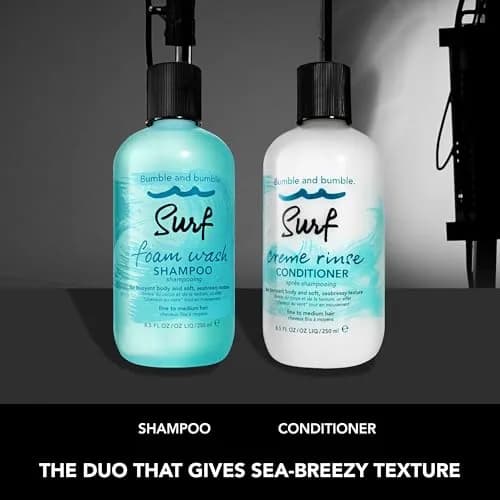 Bumble and bumble. Surf Foam Wash Texturizing Shampoo | Adds Lightweight Seabreezy Texture and Volume | For Fine to Medium Wavy, Straight, 8.5 Fl Oz thumbnail 7