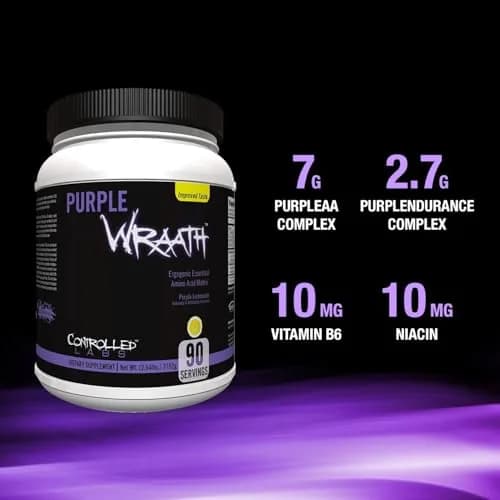 CONTROLLED LABS Purple Wraath BCAA & EAA Amino Acid Supplement 2.44lb | Supports Lean Gains & Recovery thumbnail 3