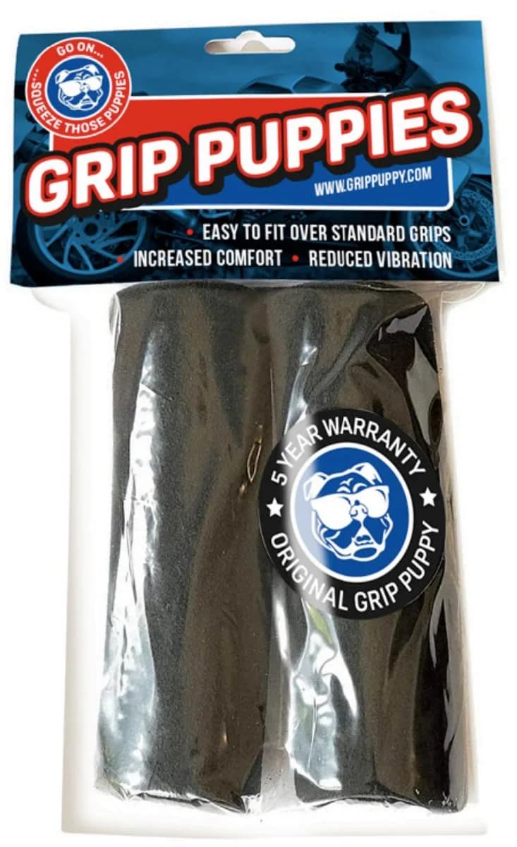 Grip Puppy Comfort Grips - Original Black 2-Pack | Motorcycle, Bike & Scooter Handlebar Grips - main product image