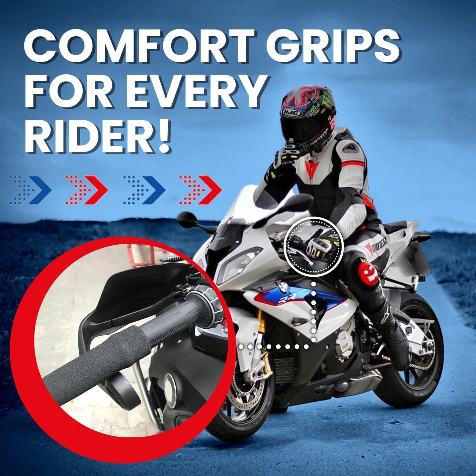 Grip Puppy Comfort Grips - Original Black 2-Pack | Motorcycle, Bike & Scooter Handlebar Grips - view 5