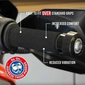 Grip Puppy Comfort Grips - Original Black 2-Pack | Motorcycle, Bike & Scooter Handlebar Grips - view 3