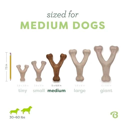 Benebone Wishbone Durable Dog Chew Toy for Aggressive Chewers, Real Bacon Flavor, Medium | Tough Nylon Chew Toy for Dogs thumbnail 4