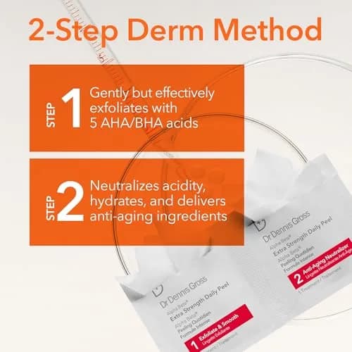 Dr Dennis Gross Alpha Beta Extra Strength Exfoliating Daily Peel - 60 Pack | Professional Results at Home thumbnail 3