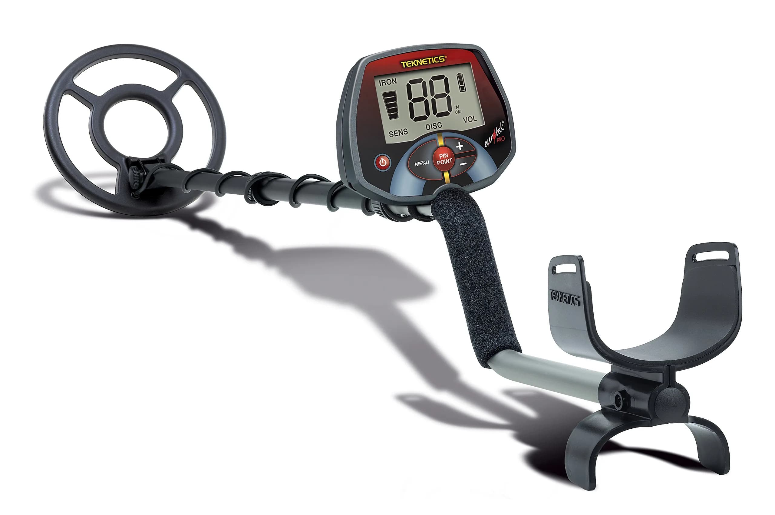 Teknetics EuroTek PRO Metal Detector with 8-Inch Concentric Coil | Iron Tone & Fast Target Separation