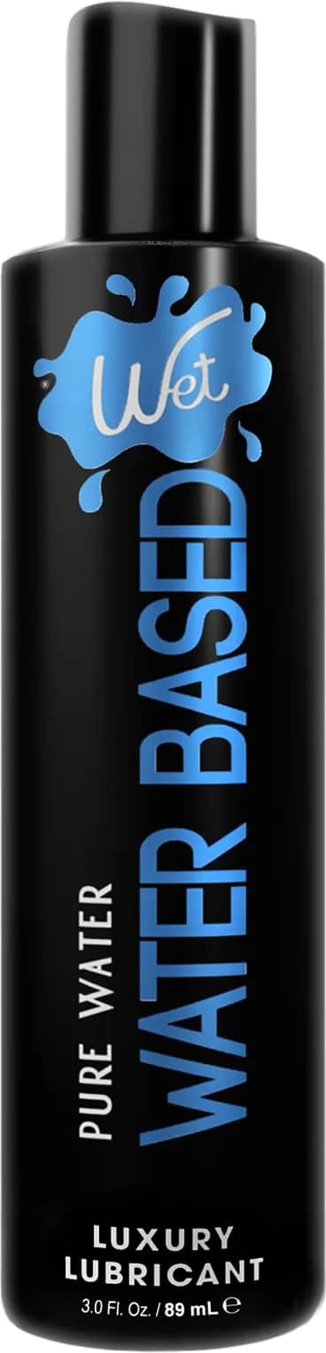 Wet Water-Based Lubricant 3 Fl Oz | Long-Lasting, pH-Balanced, Toy Safe - main product image