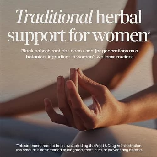 Nature's Way Black Cohosh Root Capsules, Vegan, 180 Count | Traditional Women's Herbal Supplement thumbnail 2