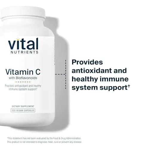 Vital Nutrients Vitamin C with Bioflavonoids 220 Capsules | Supports Immunity & Antioxidants thumbnail 3
