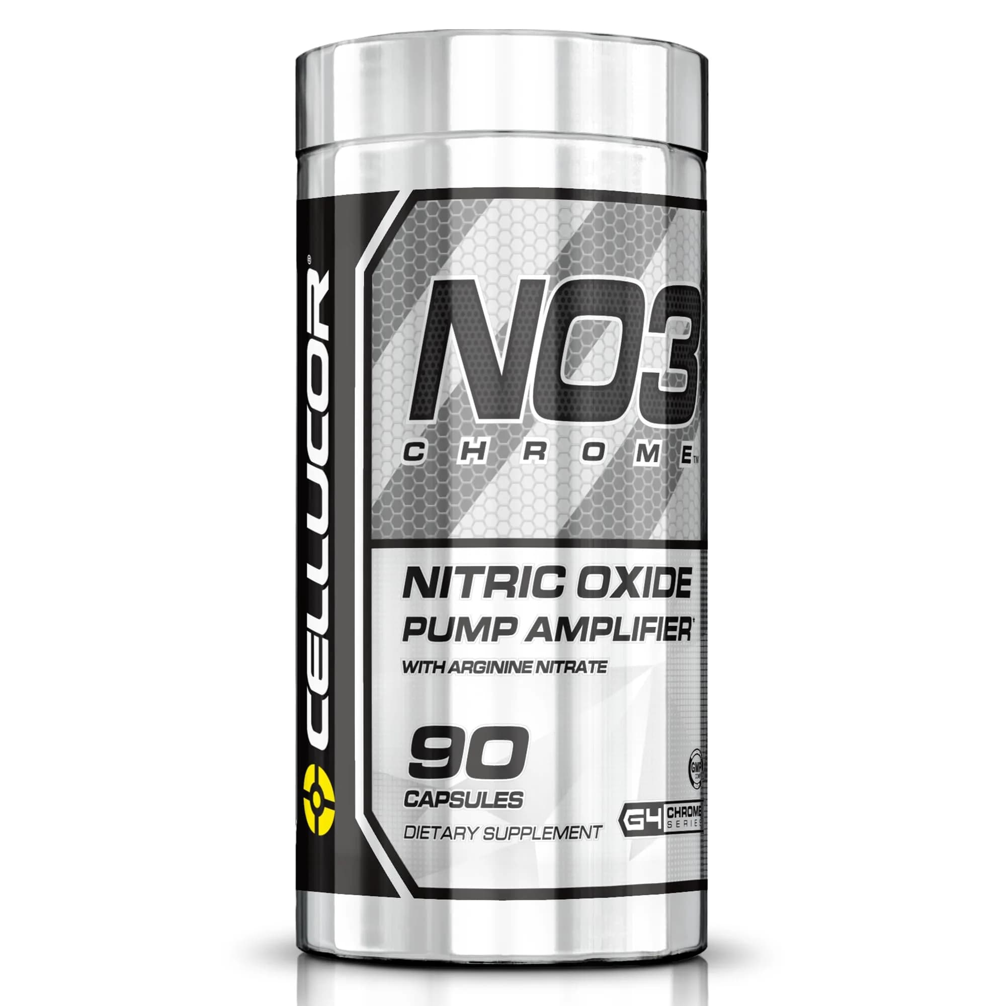 Cellucor NO3 Chrome Nitric Oxide Supplements with Arginine Nitrate for Muscle Pump & Blood Flow, 90 Capsules (30 Servings) - main product image