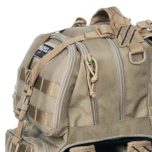 G.P.S. Tactical Range Backpack | Tan | 3 Handguns Capacity | Waterproof | Durable thumbnail 2