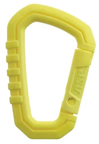 ASP Polymer Carabiner, Neon Yellow | Lightweight, Rustproof, 3.5" Support (110 lb) thumbnail 1