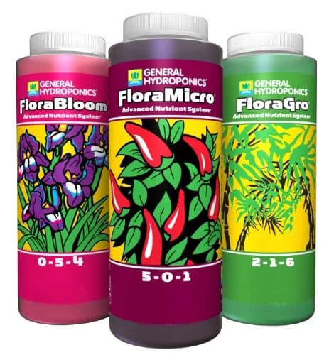General Hydroponics Flora Series Trio 16oz (48 fl oz) | Hydroponic Nutrients for Plant Growth thumbnail 1