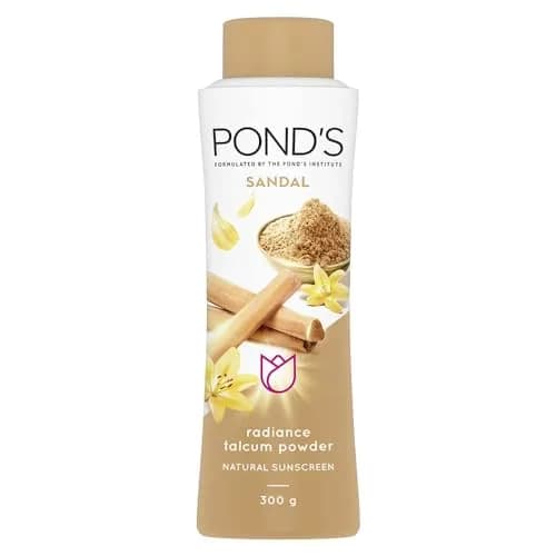 Pond's Sandal Radiance Talcum Powder 300g (10.58 oz) | Refreshing Sandalwood Scent thumbnail 1