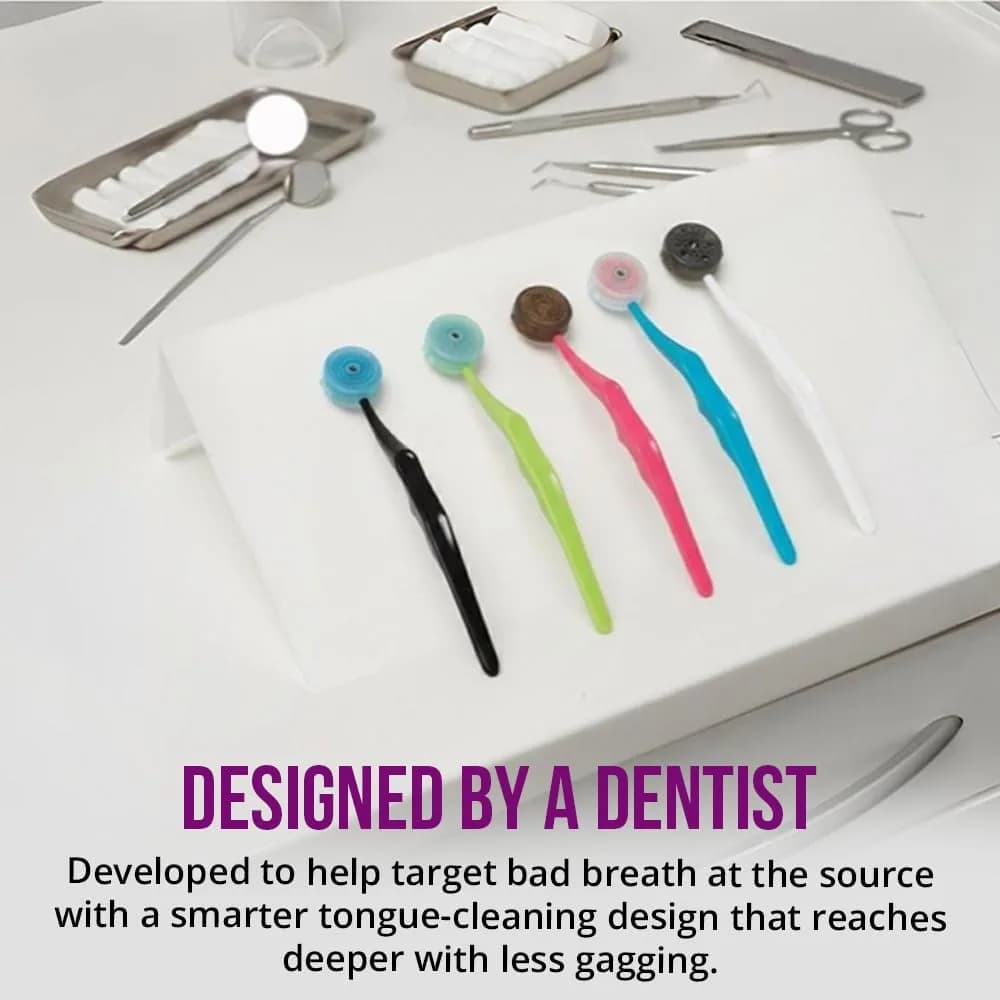 Peak Essentials The Original TUNG Brush Tongue Cleaner 2-Pack | Dentist-Designed for Bad Breath Defense - view 8