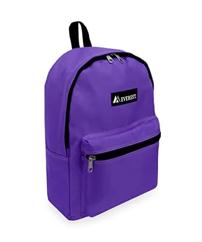 EVEREST Basic Backpack 15" Dark Purple 13.9 L (0.3 kg) | Lightweight Casual Daypack for Travel & School thumbnail 1