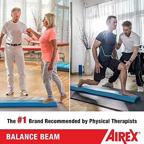 AIREX Balance Beam - Exercise Foam Pad for Physical Therapy, Kids, Yoga, Mobility, Stability, Blue, 62.99x9.45x2.36" thumbnail 4