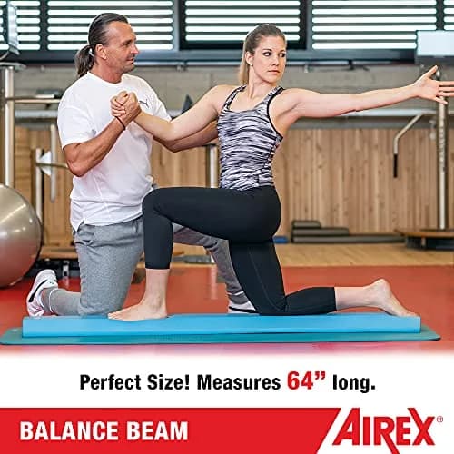 AIREX Balance Beam - Exercise Foam Pad for Physical Therapy, Kids, Yoga, Mobility, Stability, Blue, 62.99x9.45x2.36" thumbnail 6