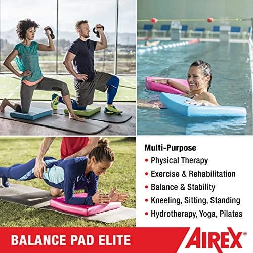 AIREX Balance Pad - Exercise Foam Pad for Balance & Mobility, 16x20x2.5 inches, Blue | Non-Slip, Tear-Resistant, Professional Grade thumbnail 2