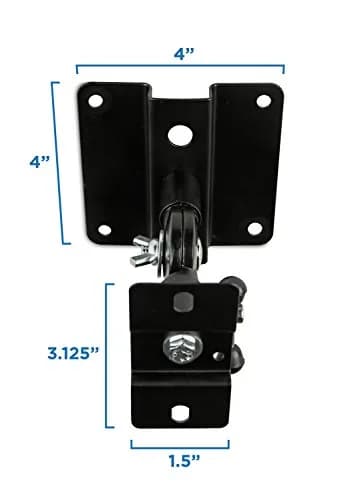 Mount-It! Heavy Duty Speaker Mounts for Wall and Ceiling, Black, 2 Pack | Universal Satellite & Bookshelf Speaker Brackets thumbnail 5