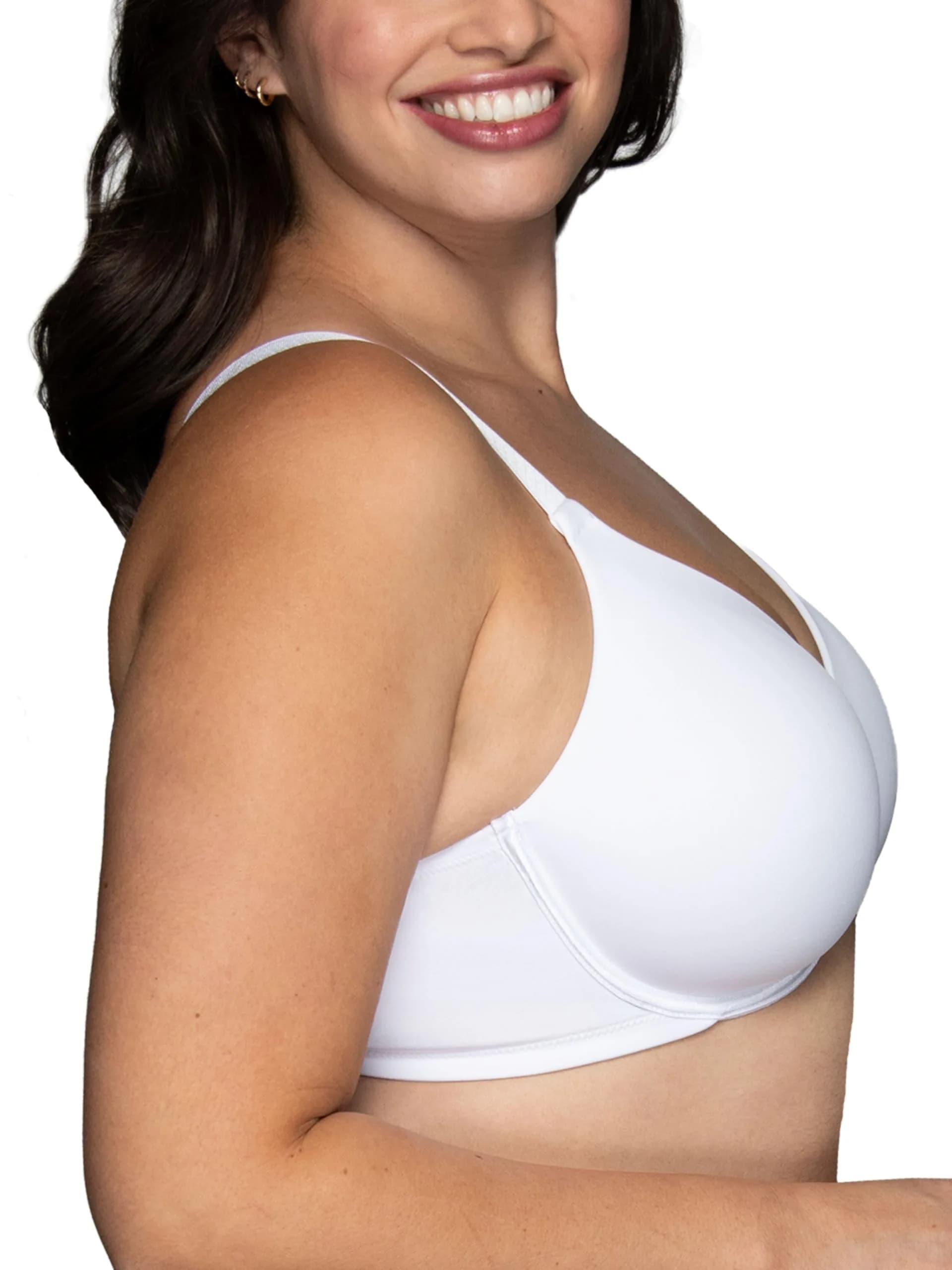 Vanity Fair Women's Beauty Back Smoothing Minimizer Bra, Minimizes Bust Line up to 1.5", Non Padded Cups up to H - Star White, 38DDD thumbnail 2