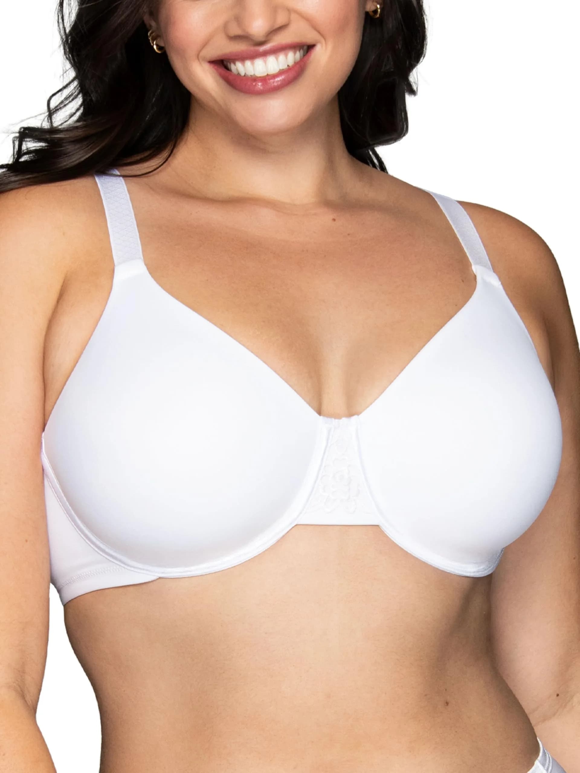 Vanity Fair Beauty Back Smoothing Minimizer Bra 38DD | Reduces Bust Line Up to 1.5" with Support — Star White / 38DDD