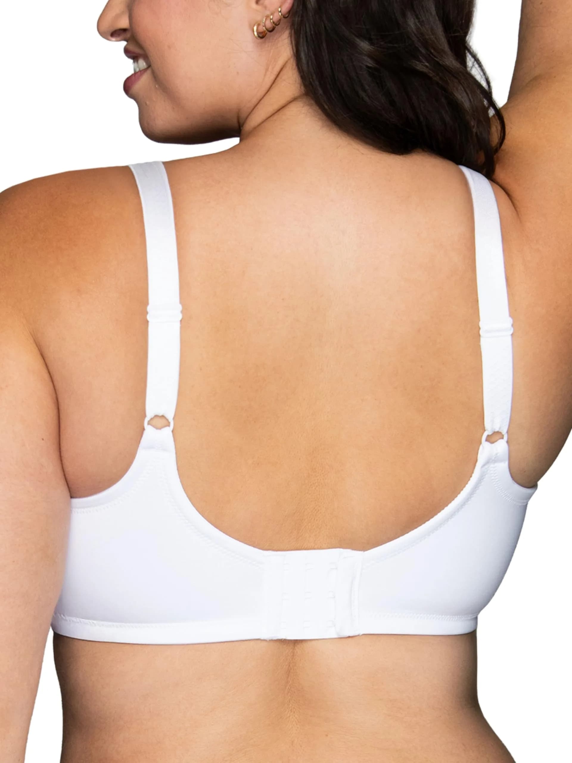 Vanity Fair Women's Beauty Back Smoothing Minimizer Bra 38DDD (38DDD / 102cm) | Minimizes Bust Line up to 1.5" for a Sleek Look — Star White / 42DDD thumbnail 3