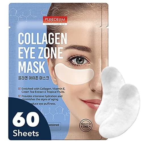Purederm Collagen Eye Patches for Puffy Eyes, Dark Circles & Fine Lines | 60 Count (2 Pack) thumbnail 1