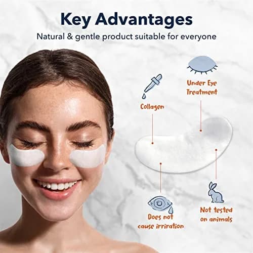 Purederm Collagen Eye Patches for Puffy Eyes, Dark Circles & Fine Lines | 60 Count (2 Pack) thumbnail 2